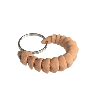 Wąż jasny brązowy - brelok do kluczy